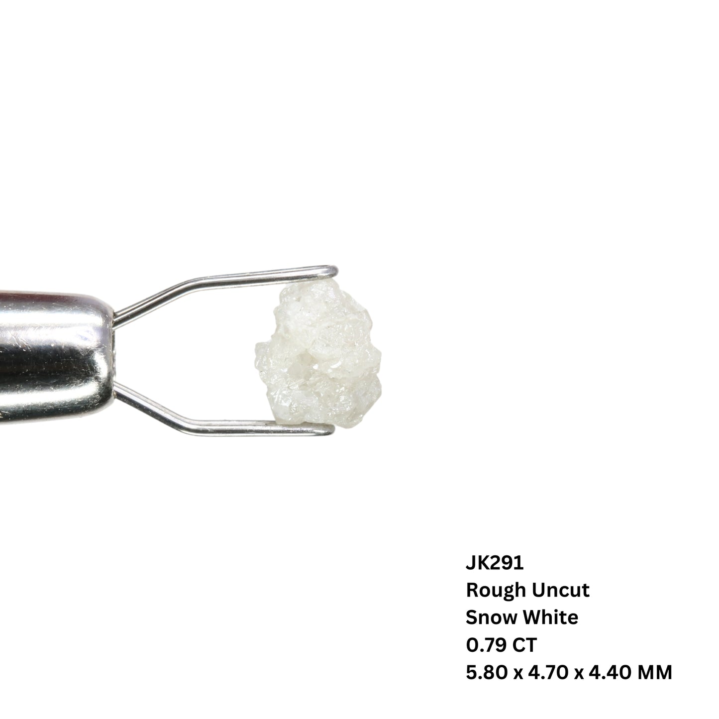 0.79 CT Snow White Rough Uncut Diamond For Engagement Ring | Wedding Ring | Gift For Her - JayKrishna Diamond