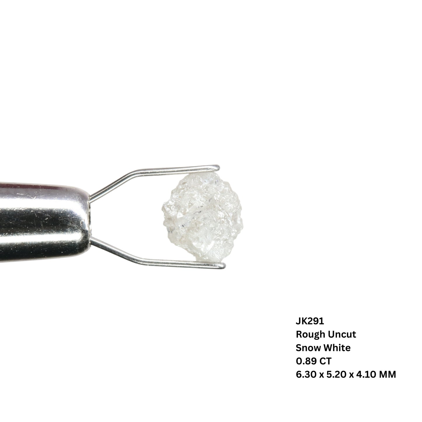 0.89 CT Rough Uncut Snow White Diamond For Proposal Ring | Engagement Ring | Wedding Ring - JayKrishna Diamond