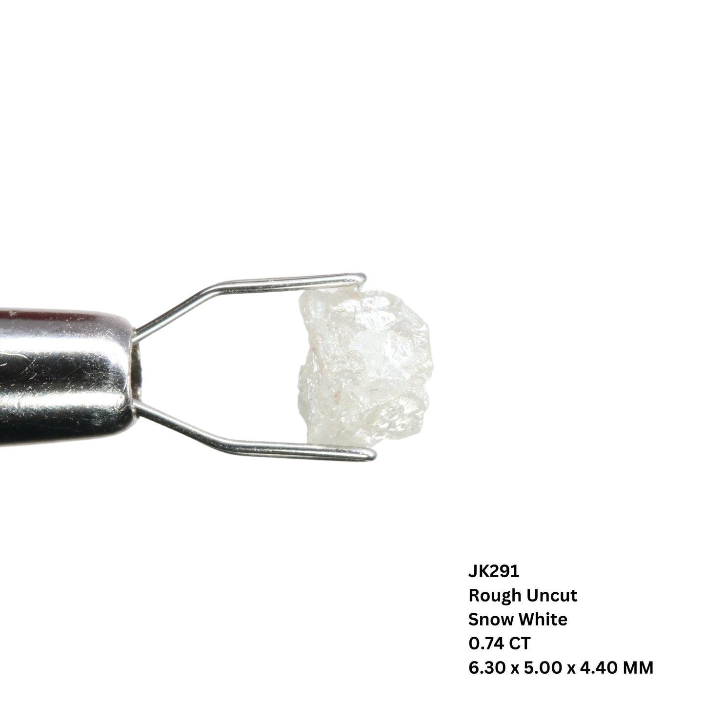 0.74 CT Rough Uncut Snow White Diamond For Wedding Ring | Gift For Daughter | Gift For Sister - JayKrishna Diamond