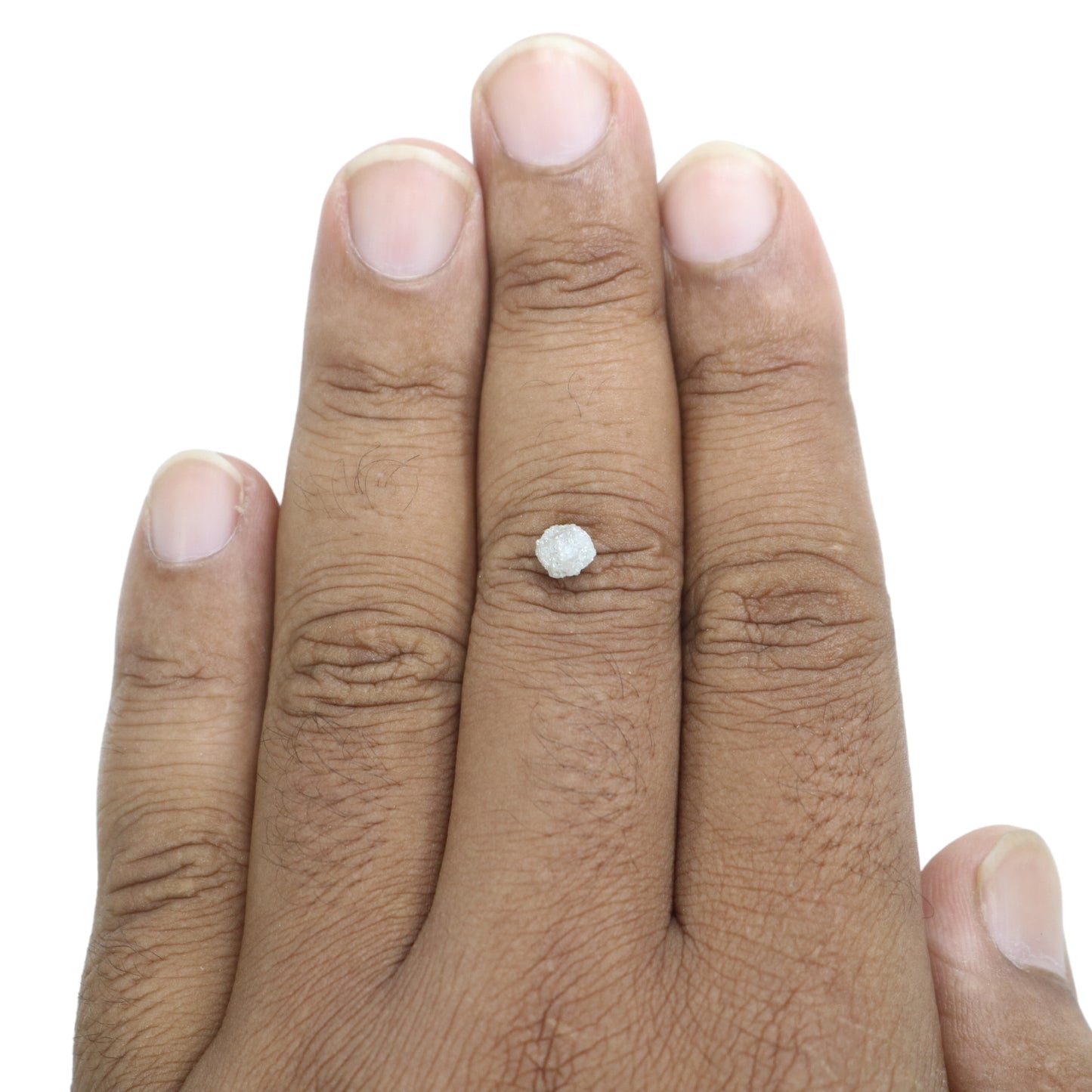 0.89 CT Rough Uncut Snow White Diamond For Proposal Ring | Engagement Ring | Wedding Ring - JayKrishna Diamond