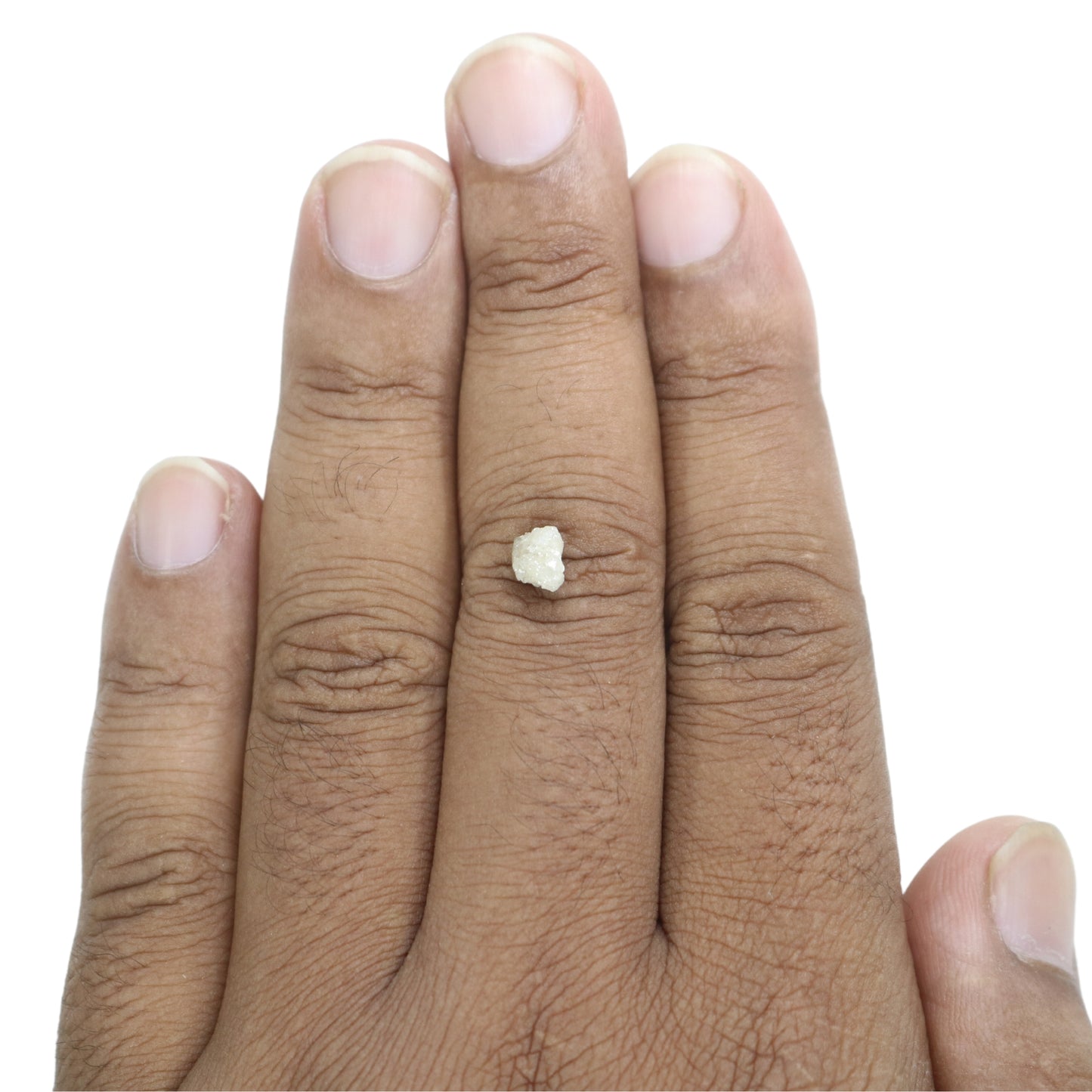 1.05 CT Rough Uncut Snow White Diamond For Statement Jewelry | Gift For Her - JayKrishna Diamond
