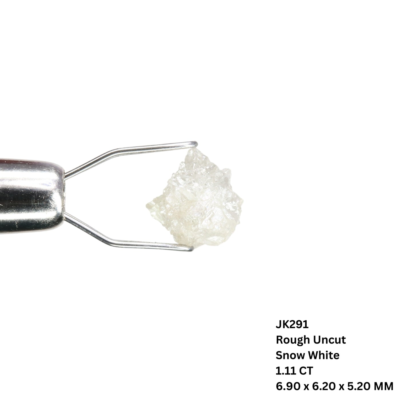 1.11 CT Snow White Rough Uncut Natural Diamond For Wedding Jewelry | Diamond Pendant | Gift For Her| Gift - JayKrishna Diamond