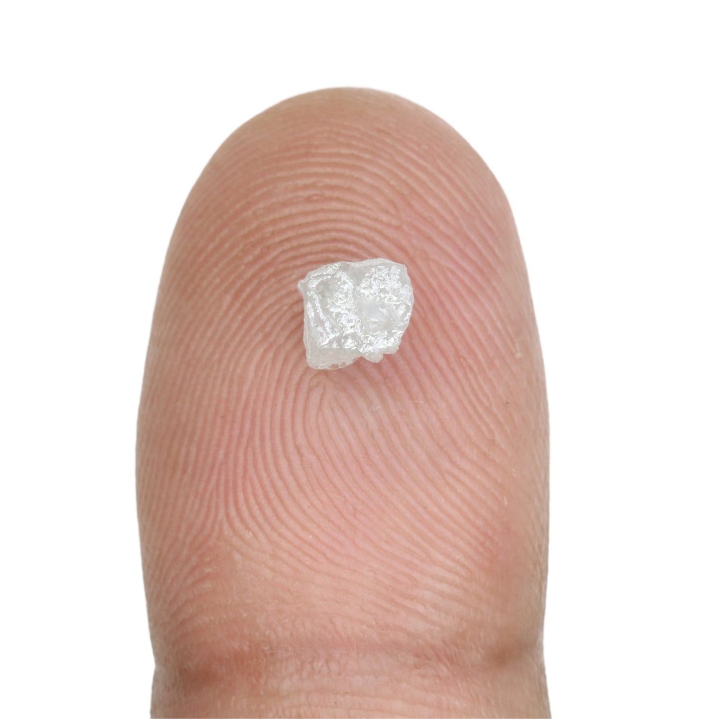 0.99 CT Rough Uncut Snow White Diamond For Proposal Ring | Gift For Girl Friend - JayKrishna Diamond