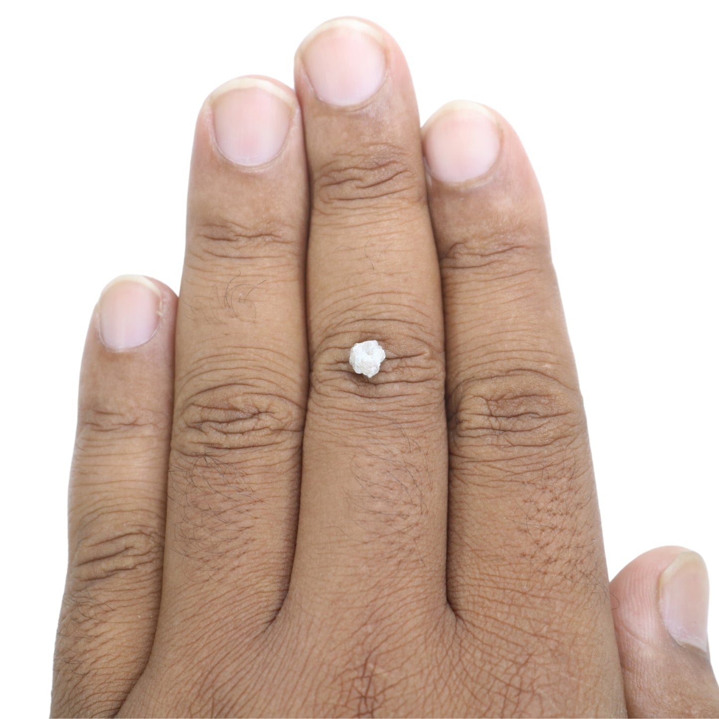0.71 CT Rough Uncut Loose Snow White Diamond For Statement Jewelry | Diamond Pendant | Diamond Ring - JayKrishna Diamond