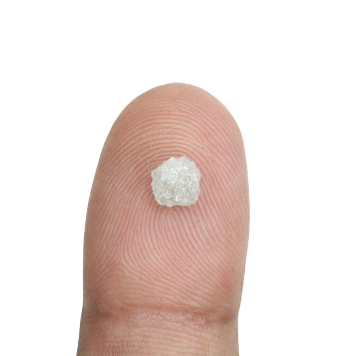 0.99 CT Rough Uncut Snow White Diamond For Halo Set Ring | Engagement Ring | Gift For Girl Friend - JayKrishna Diamond