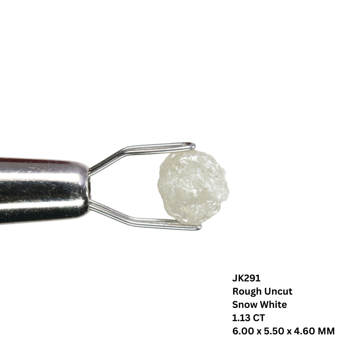 1.13 CT Snow White Rough Uncut Diamond For Wedding Ring | Engagement Ring - JayKrishna Diamond