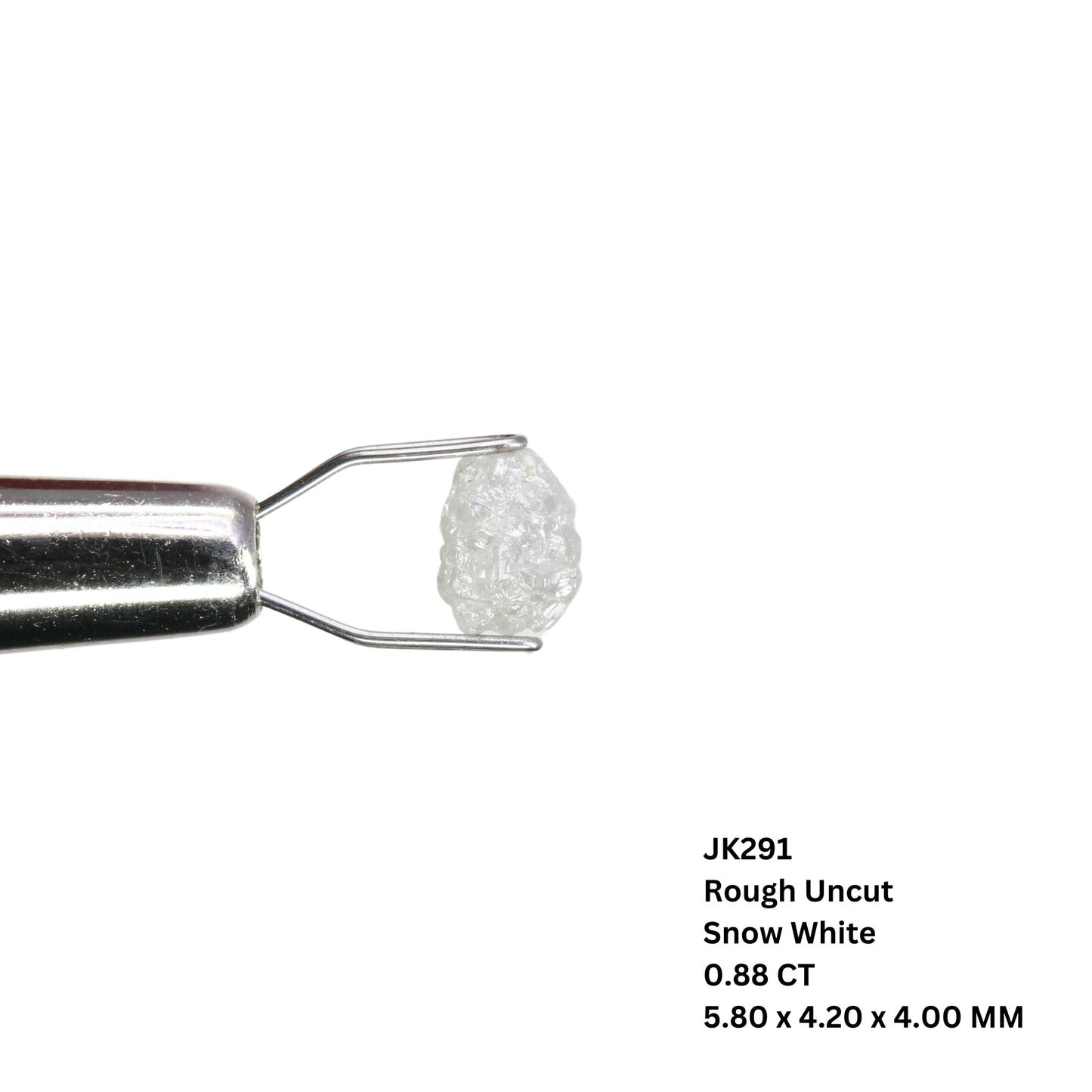 0.88 CT Snow White Rough Uncut Diamond For Wedding Ring | Gift For Her |Anniversary Gift - JayKrishna Diamond