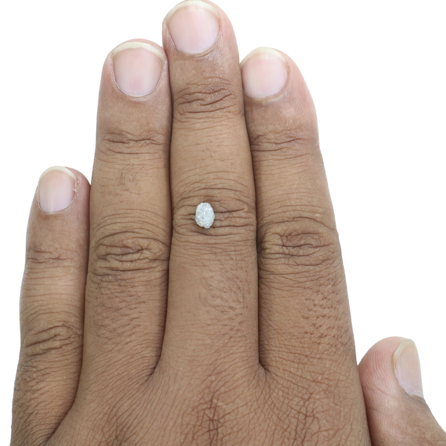 0.88 CT Snow White Rough Uncut Diamond For Wedding Ring | Gift For Her |Anniversary Gift - JayKrishna Diamond
