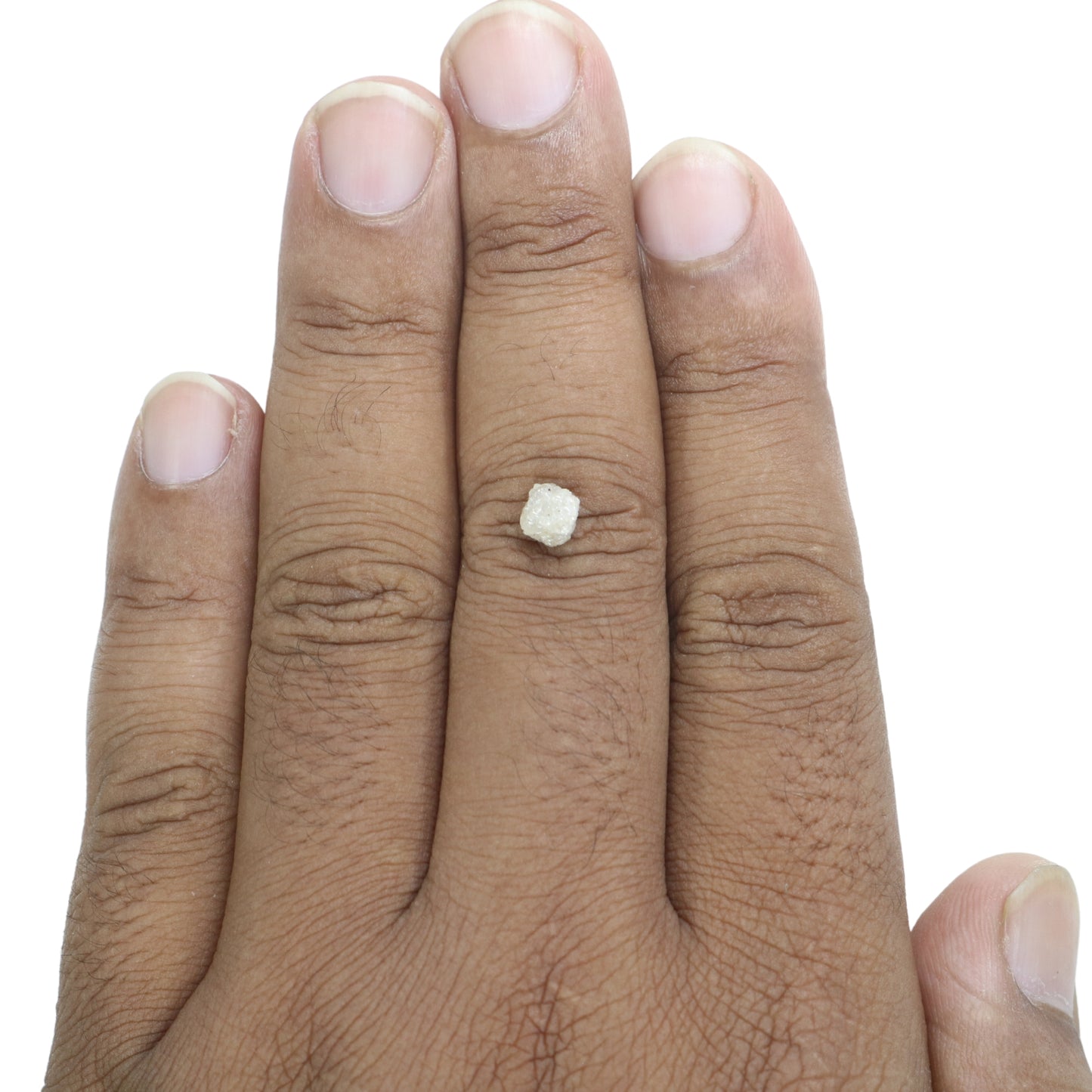 1.05 CT Natural Rough Uncut Snow White Diamond For Proposal Ring | Gift For Girl Friend | Gift For Wife - JayKrishna Diamond