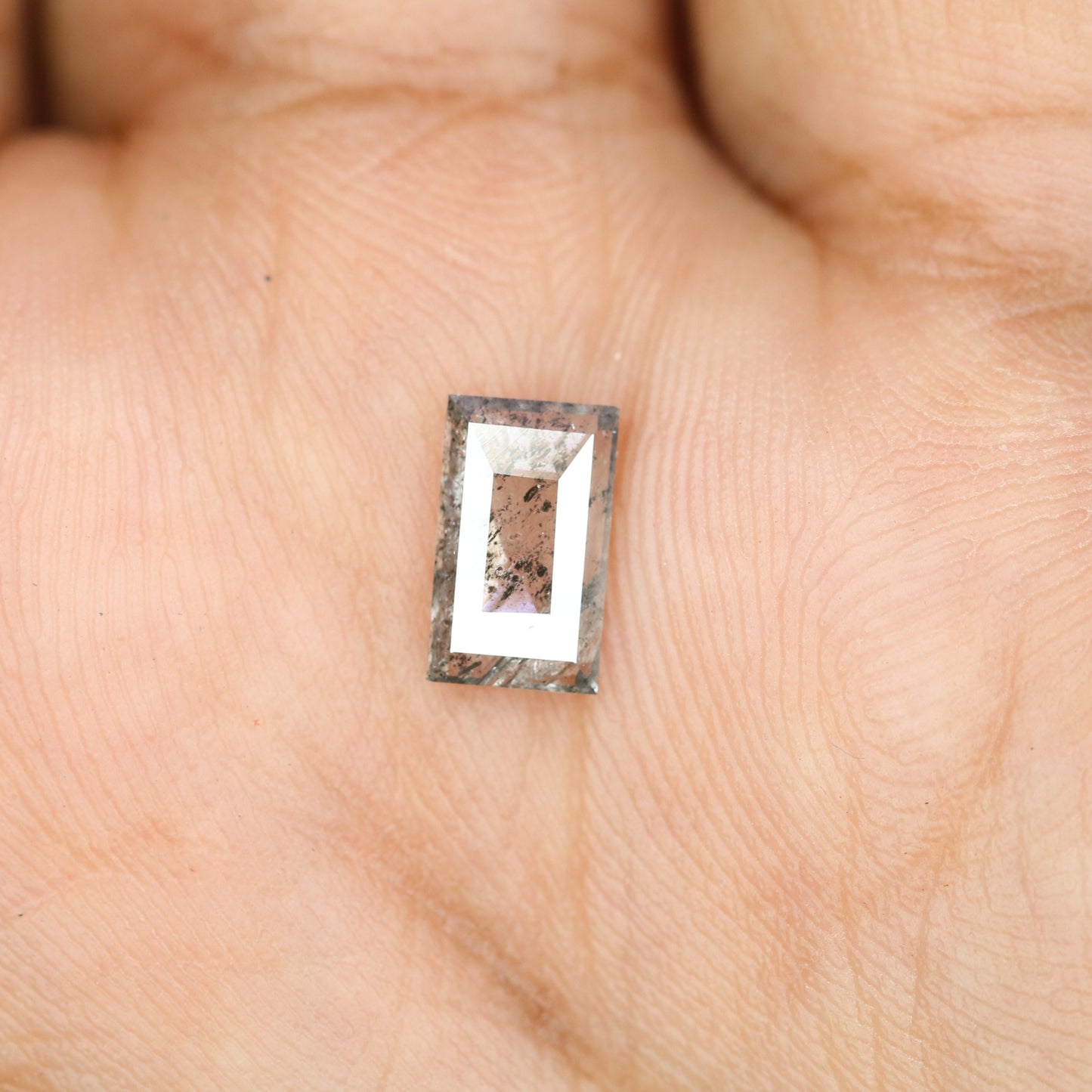 0.90 CT Natural Salt And Pepper Geometric Shape Rustic Diamond For Wedding Jewelry | Gift For Girl Friend | Gift For Sister - JayKrishna Diamond