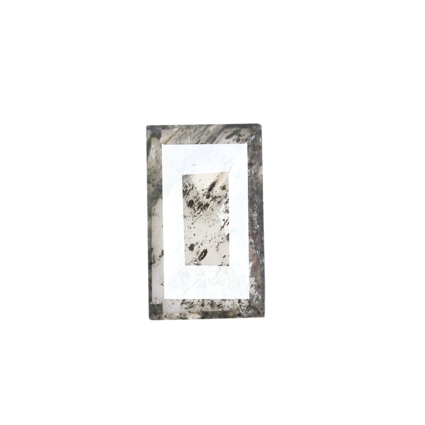 0.90 CT Natural Salt And Pepper Geometric Shape Rustic Diamond For Wedding Jewelry | Gift For Girl Friend | Gift For Sister - JayKrishna Diamond