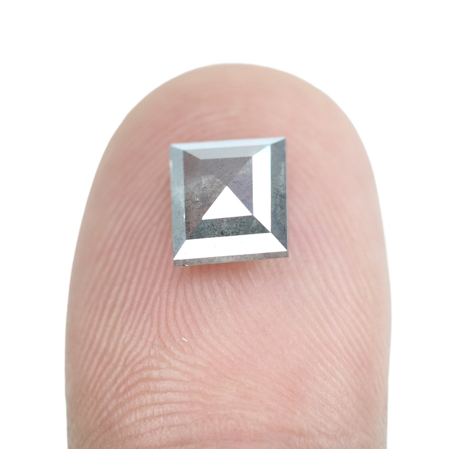 1.66 CT Geometric Shape Salt And Pepper Rustic Diamond For Wedding Ring | Engagement Ring - JayKrishna Diamond