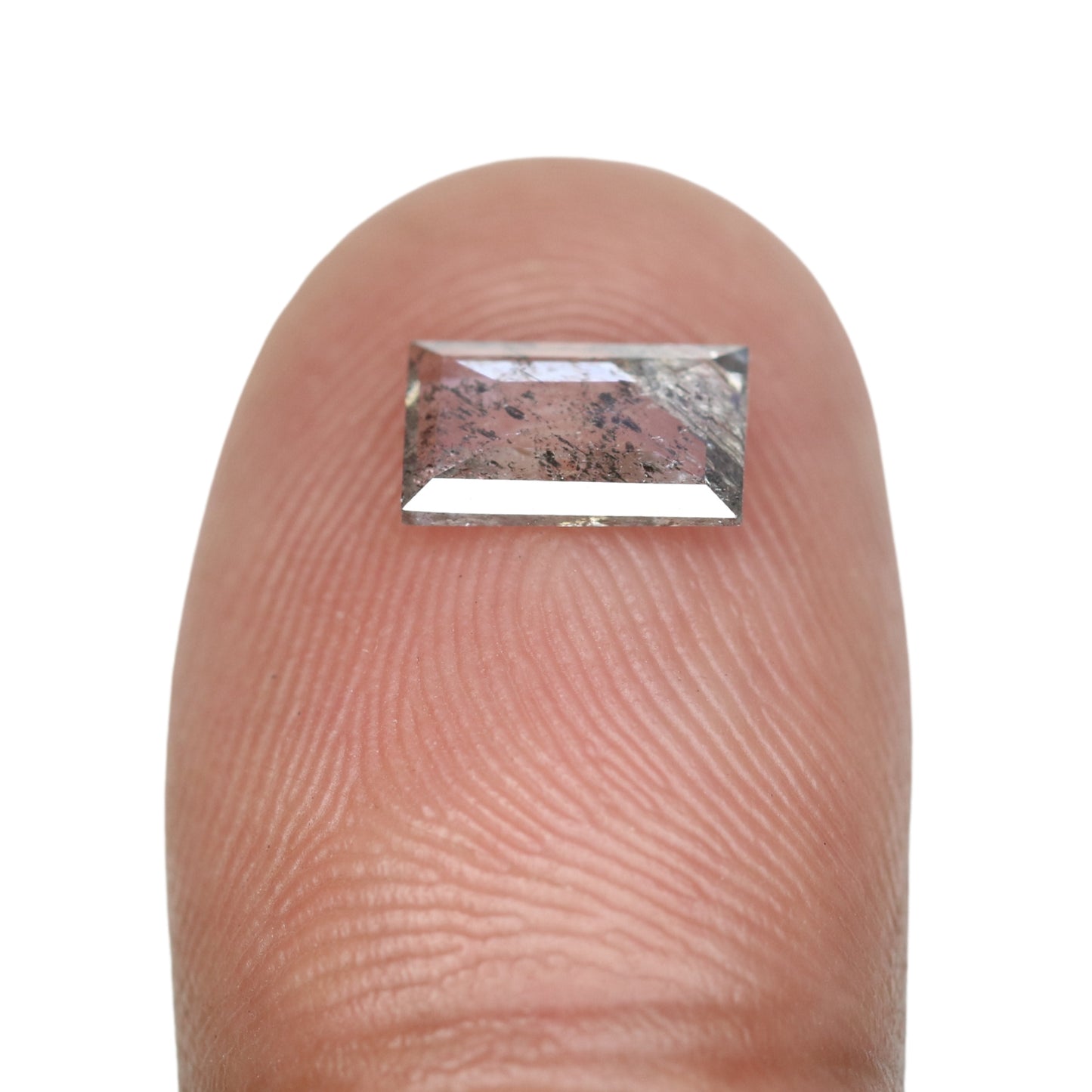 0.90 CT Natural Salt And Pepper Geometric Shape Rustic Diamond For Wedding Jewelry | Gift For Girl Friend | Gift For Sister - JayKrishna Diamond