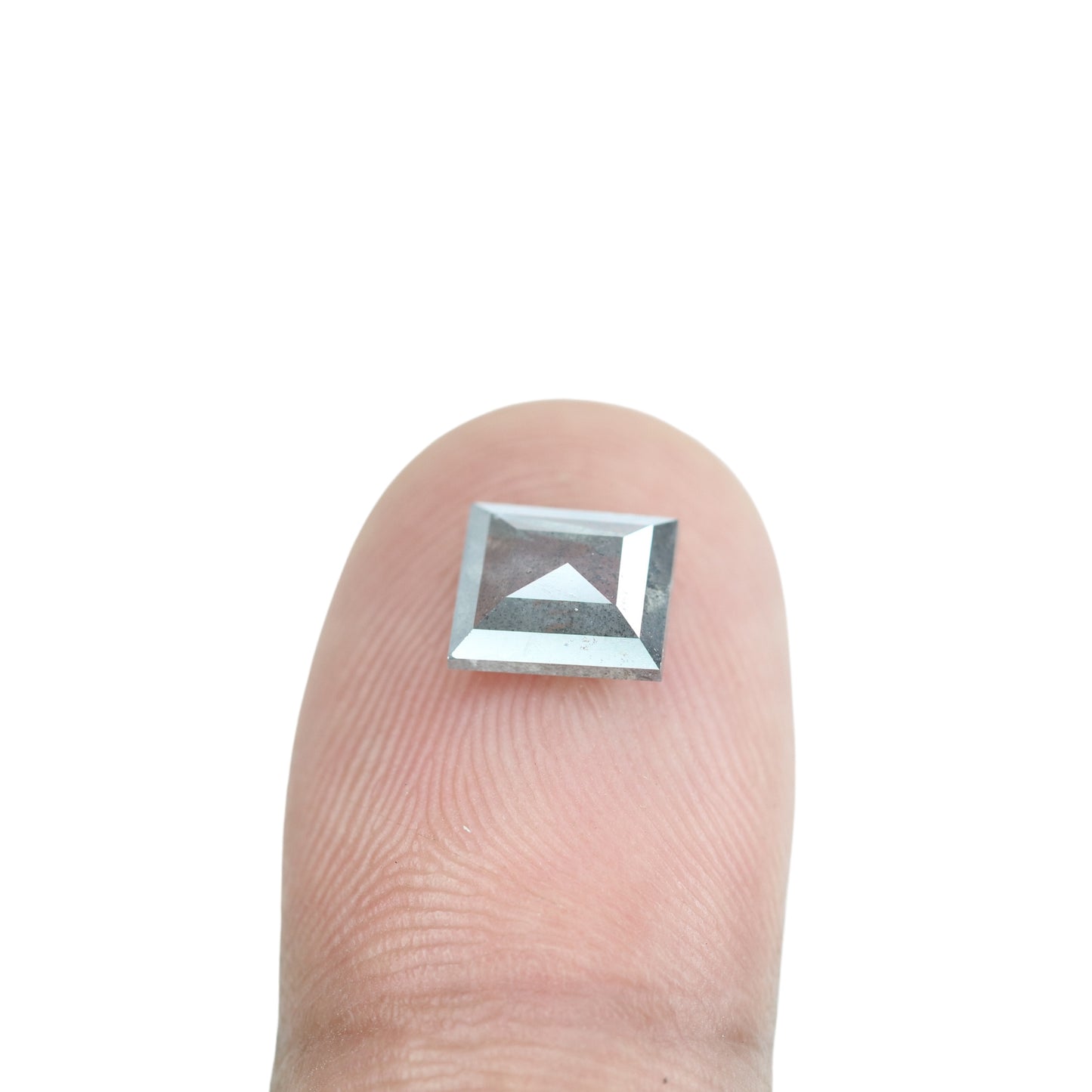 1.66 CT Geometric Shape Salt And Pepper Rustic Diamond For Wedding Ring | Engagement Ring - JayKrishna Diamond