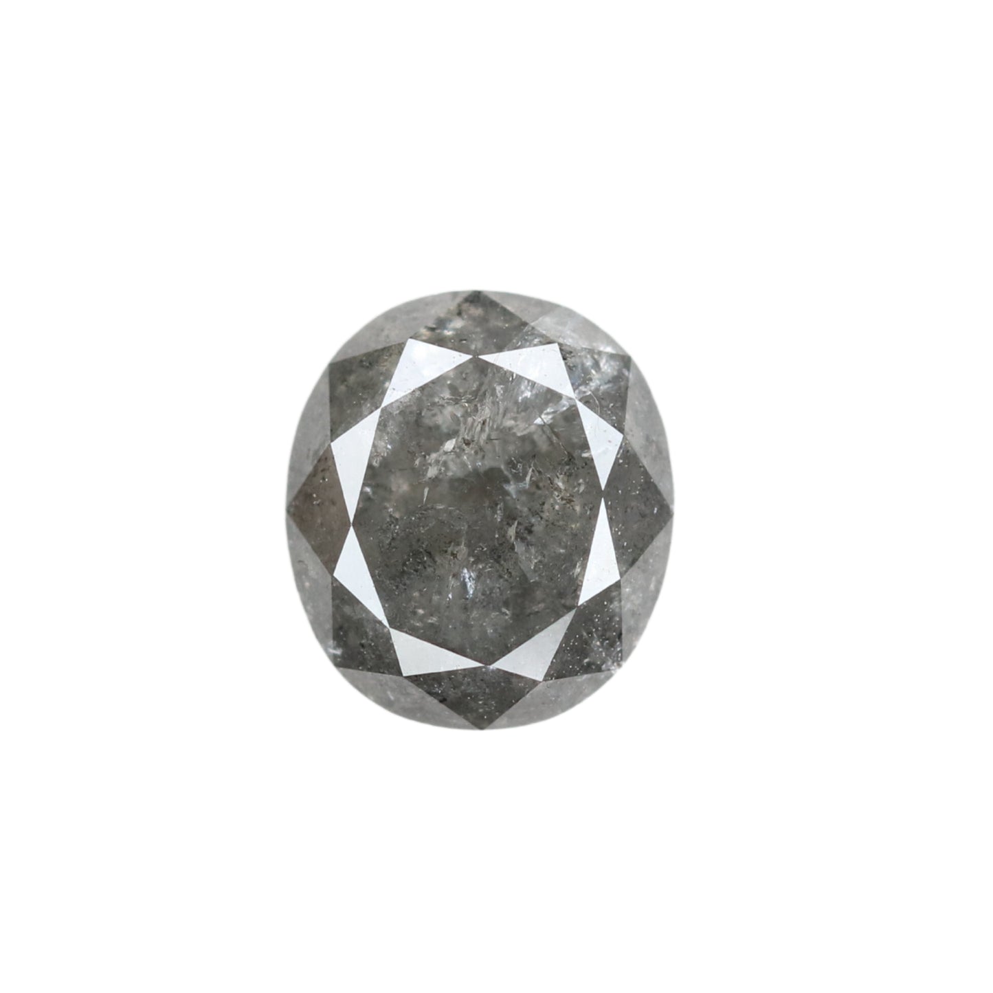 1.32 CT Oval Shape Salt And Pepper Polished Diamond For Wedding Jewelry | Wedding Ring | Gift For Her - JayKrishna Diamond