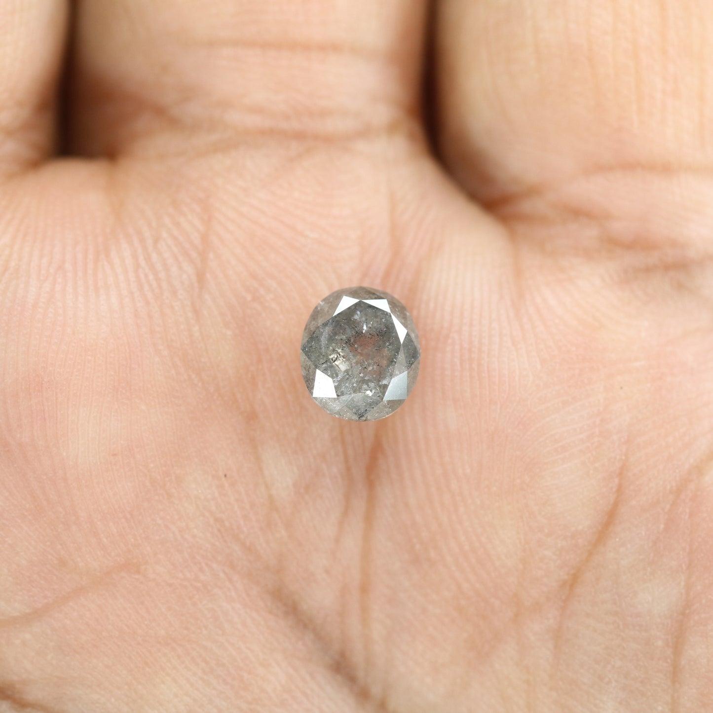 1.32 CT Oval Shape Salt And Pepper Polished Diamond For Wedding Jewelry | Wedding Ring | Gift For Her - JayKrishna Diamond