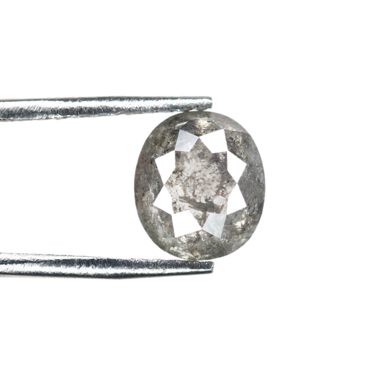 1.32 CT Oval Shape Salt And Pepper Polished Diamond For Wedding Jewelry | Wedding Ring | Gift For Her - JayKrishna Diamond