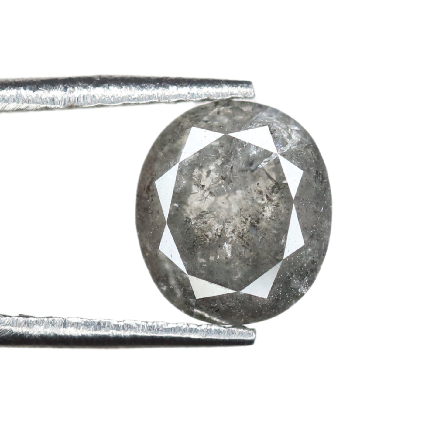 1.32 CT Oval Shape Salt And Pepper Polished Diamond For Wedding Jewelry | Wedding Ring | Gift For Her - JayKrishna Diamond