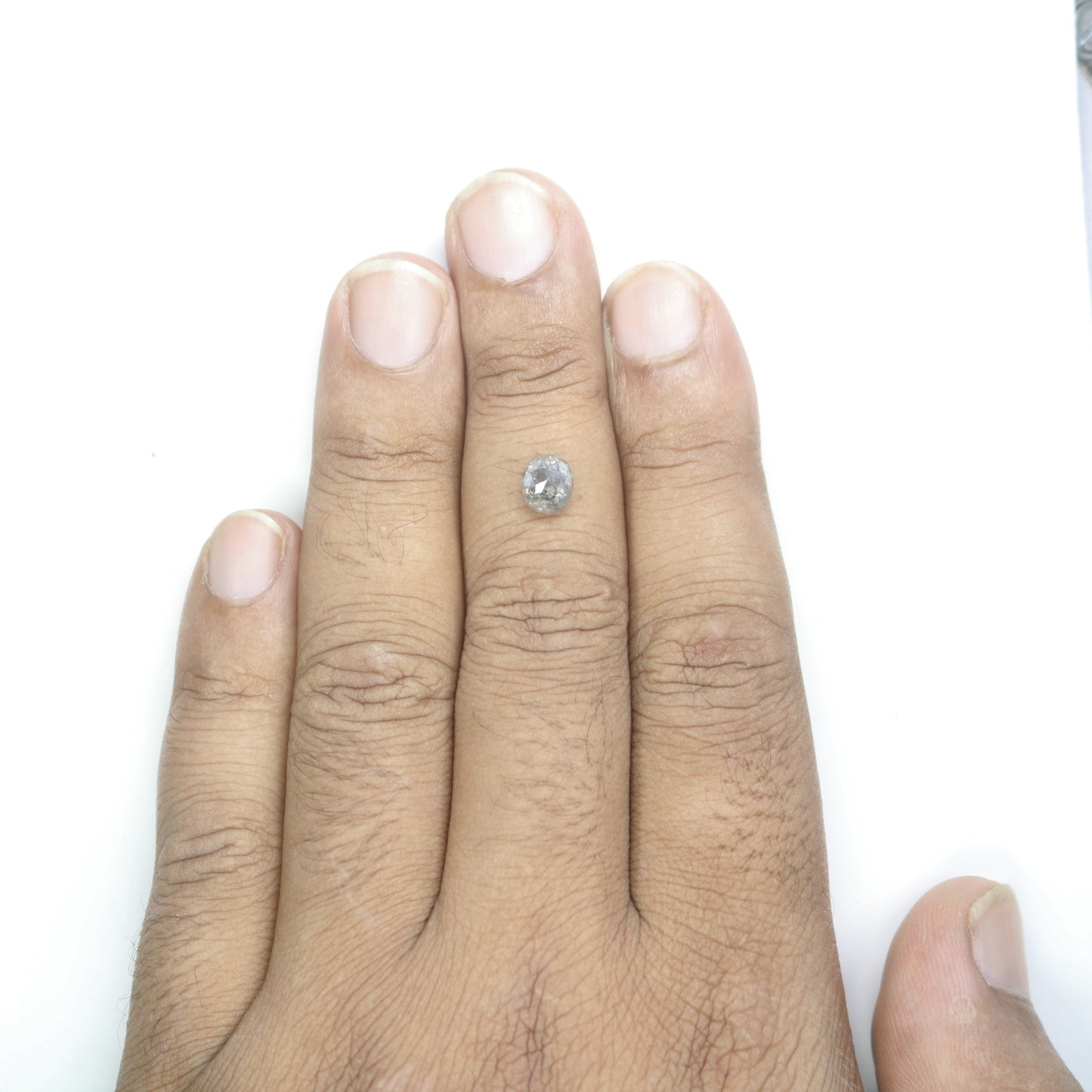 1.32 CT Oval Shape Salt And Pepper Polished Diamond For Wedding Jewelry | Wedding Ring | Gift For Her - JayKrishna Diamond