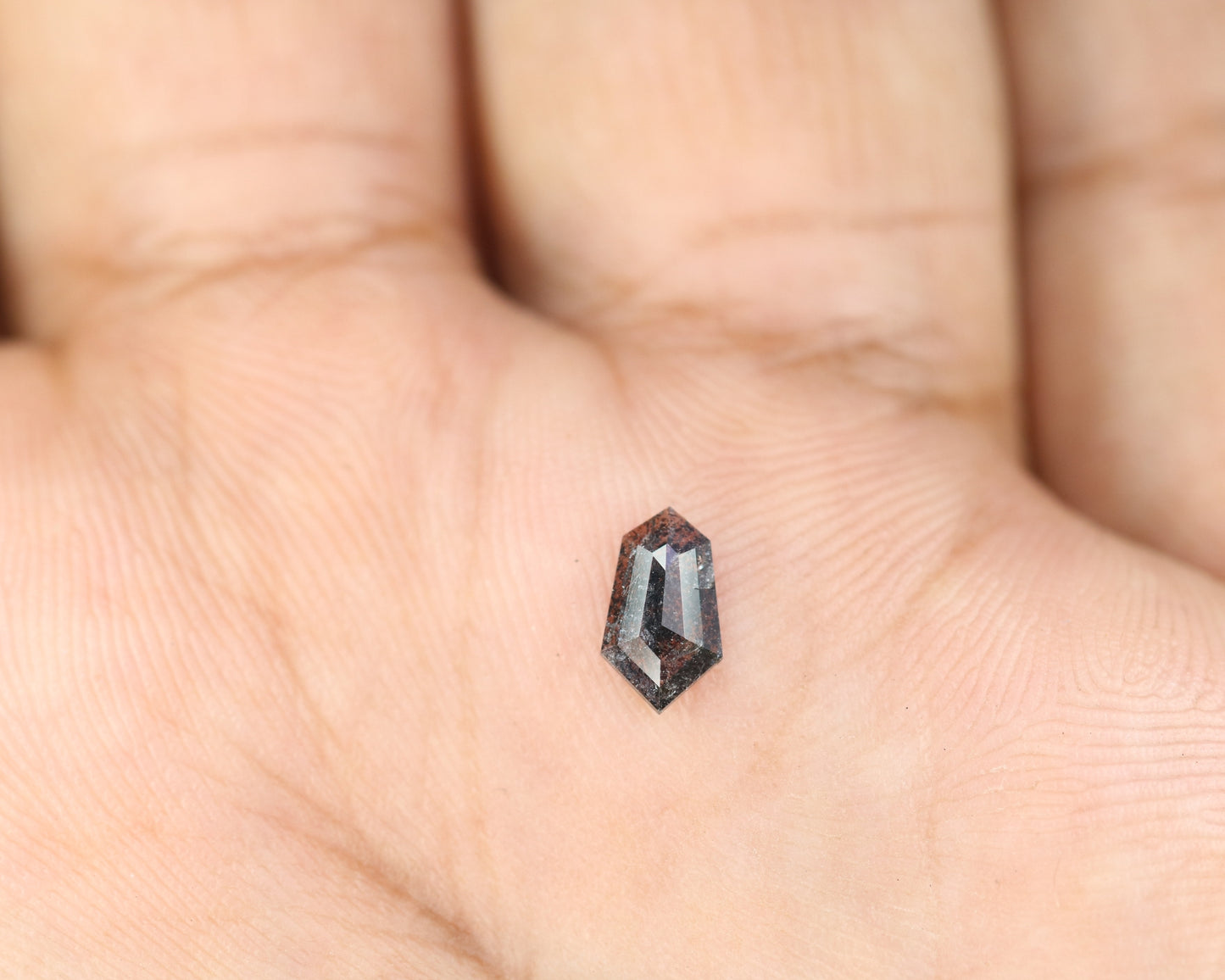 0.50 CT Hexagon Shape Salt And Pepper Diamond For Wedding Ring | Wedding Jewelry | Gift For Her - JayKrishna Diamond