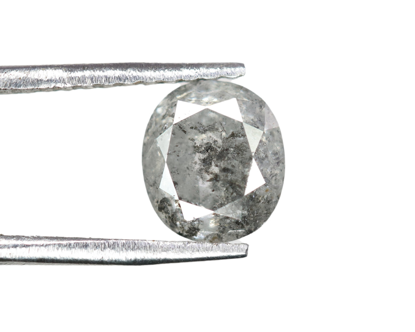 1.16 CT Oval Shape Salt And Pepper Loose Polished Diamond For Proposal Ring | Engagement Ring | Wedding Ring - JayKrishna Diamond