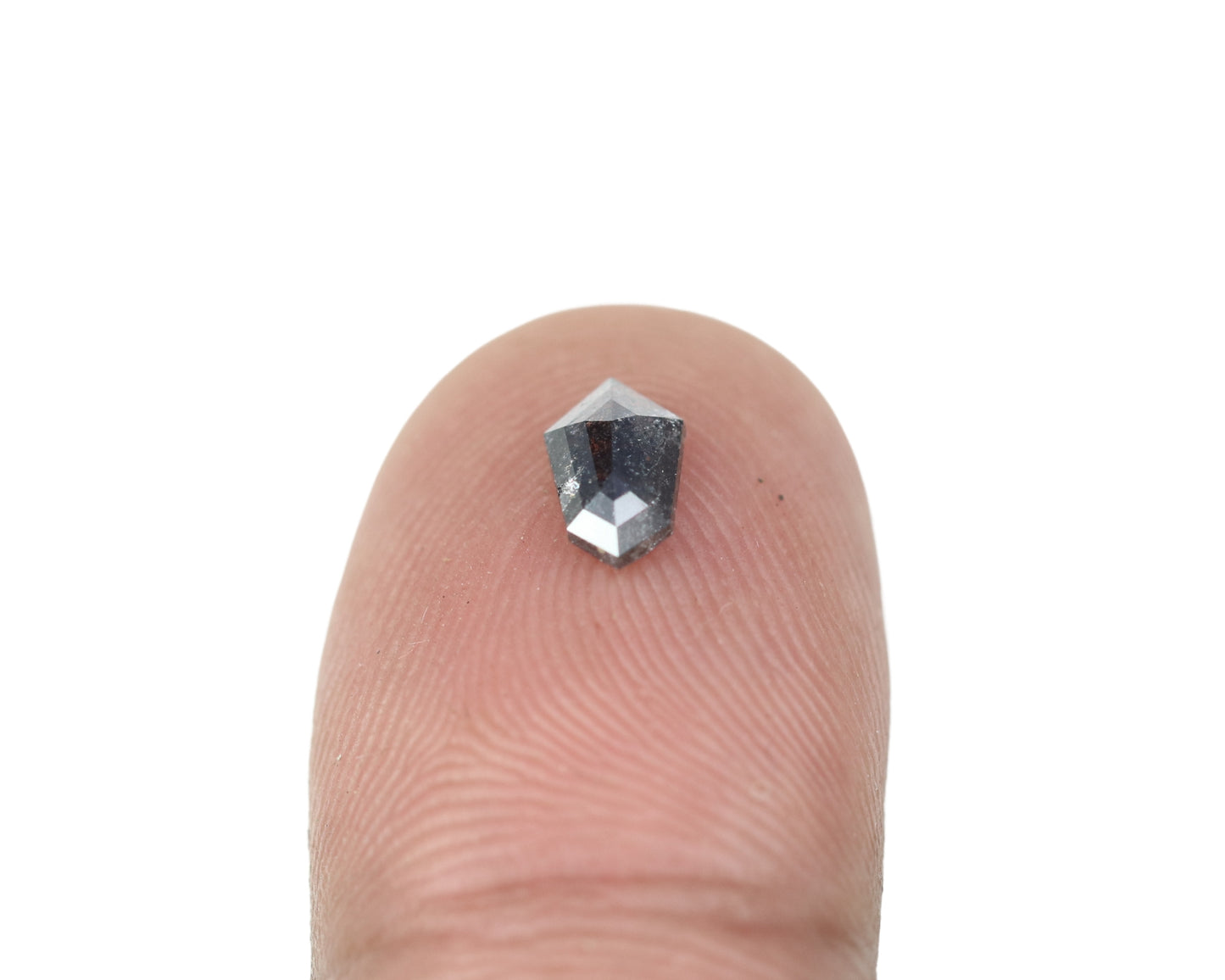 0.50 CT Hexagon Shape Salt And Pepper Diamond For Wedding Ring | Wedding Jewelry | Gift For Her - JayKrishna Diamond
