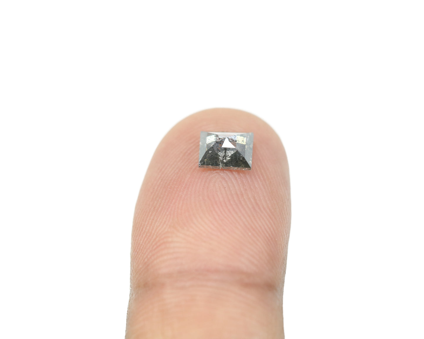 0.68 CT Geometric Shape Salt And Pepper Rustic Natural Diamond For Wedding Jewelry | Gift For Sister | Gift For Daughter - JayKrishna Diamond