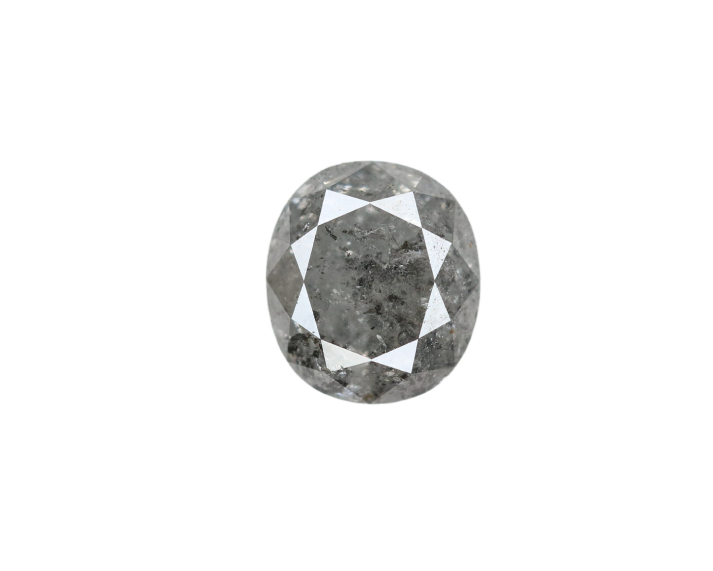 1.16 CT Oval Shape Salt And Pepper Loose Polished Diamond For Proposal Ring | Engagement Ring | Wedding Ring - JayKrishna Diamond