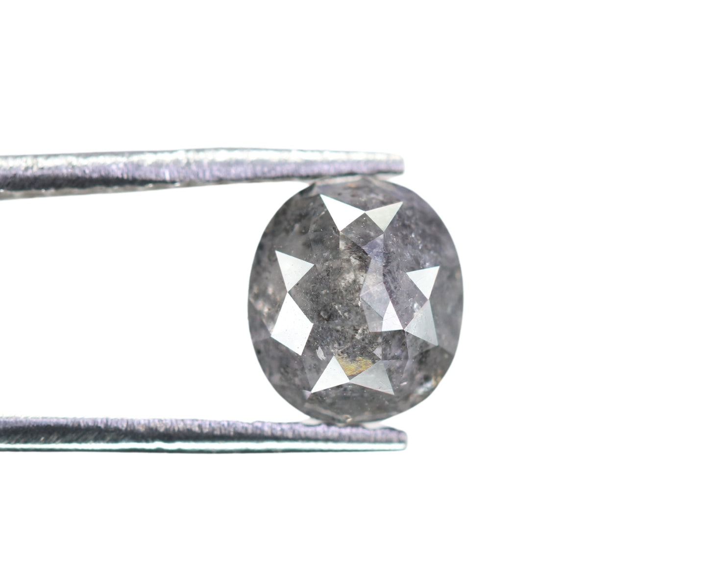 1.16 CT Oval Shape Salt And Pepper Loose Polished Diamond For Proposal Ring | Engagement Ring | Wedding Ring - JayKrishna Diamond