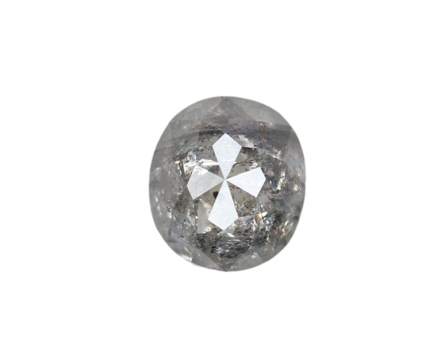 0.80 CT Oval Shape Salt And Pepper Loose Diamond For Proposal Ring | Gift For Girl Friend | Gift For Wife - JayKrishna Diamond