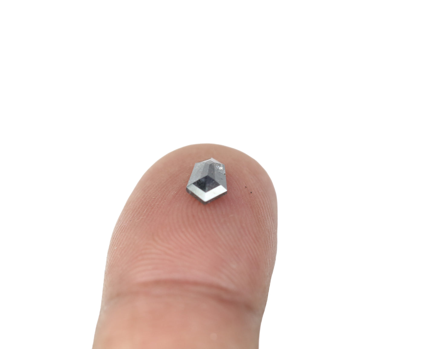 0.50 CT Hexagon Shape Salt And Pepper Diamond For Wedding Ring | Wedding Jewelry | Gift For Her - JayKrishna Diamond