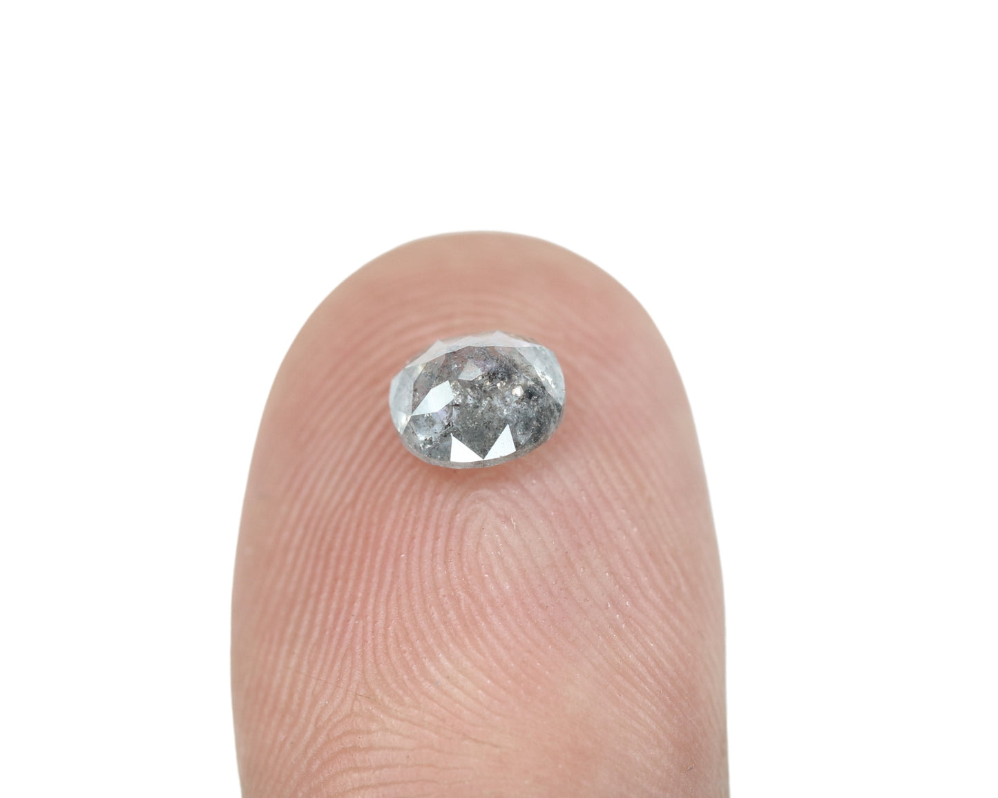 1.16 CT Oval Shape Salt And Pepper Loose Polished Diamond For Proposal Ring | Engagement Ring | Wedding Ring - JayKrishna Diamond