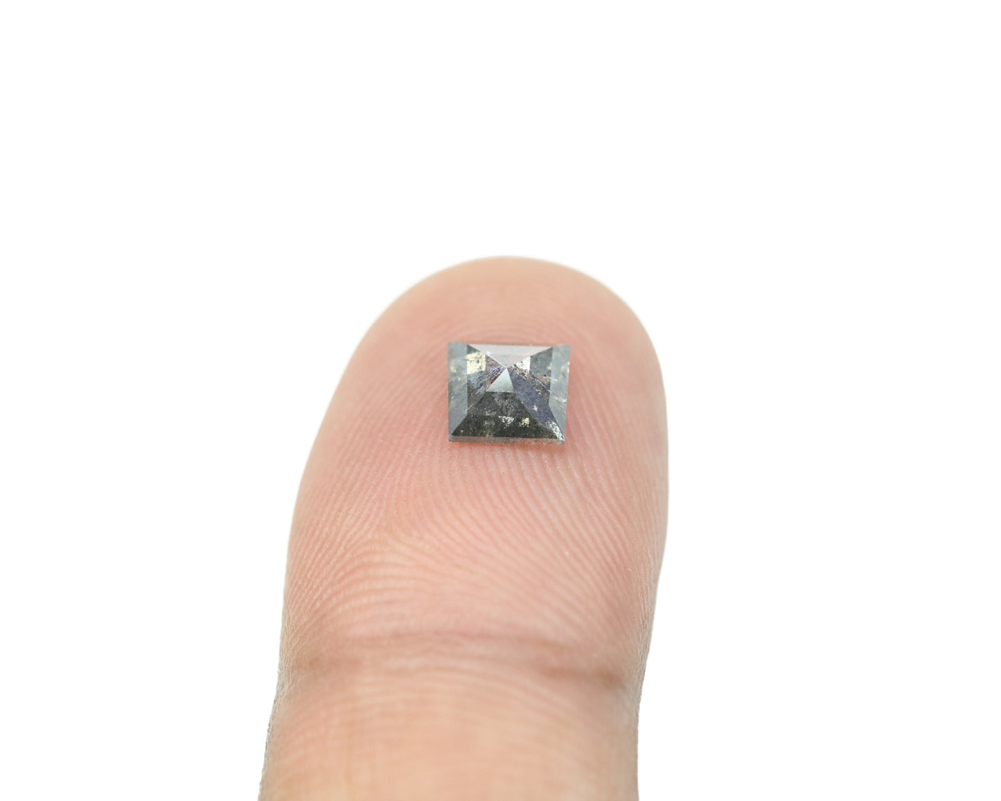 0.68 CT Geometric Shape Salt And Pepper Rustic Natural Diamond For Wedding Jewelry | Gift For Sister | Gift For Daughter - JayKrishna Diamond