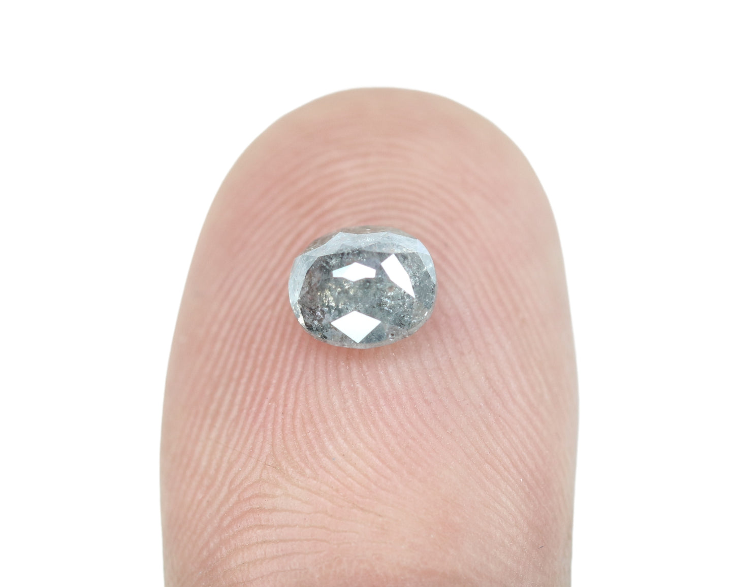 1.16 CT Oval Shape Salt And Pepper Loose Polished Diamond For Proposal Ring | Engagement Ring | Wedding Ring - JayKrishna Diamond