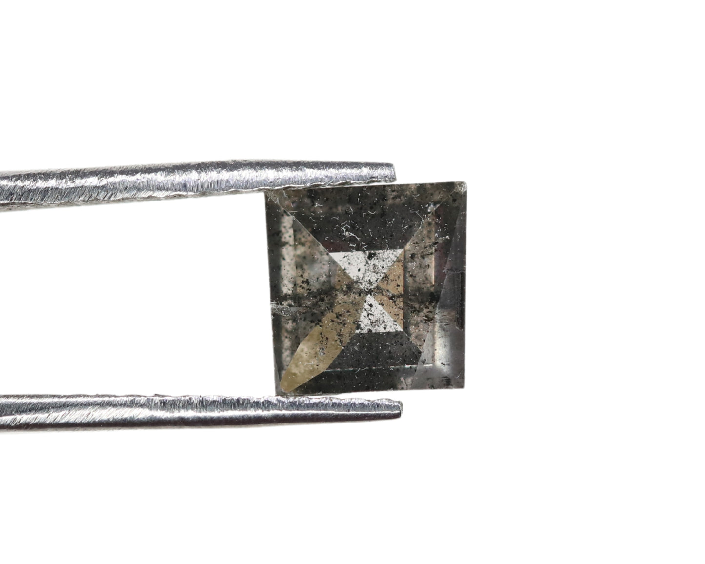 0.68 CT Geometric Shape Salt And Pepper Rustic Natural Diamond For Wedding Jewelry | Gift For Sister | Gift For Daughter - JayKrishna Diamond