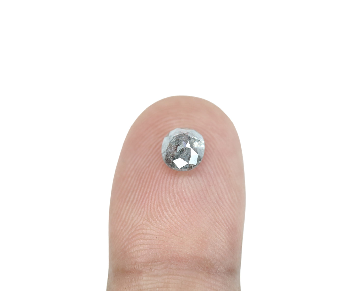 1.16 CT Oval Shape Salt And Pepper Loose Polished Diamond For Proposal Ring | Engagement Ring | Wedding Ring - JayKrishna Diamond