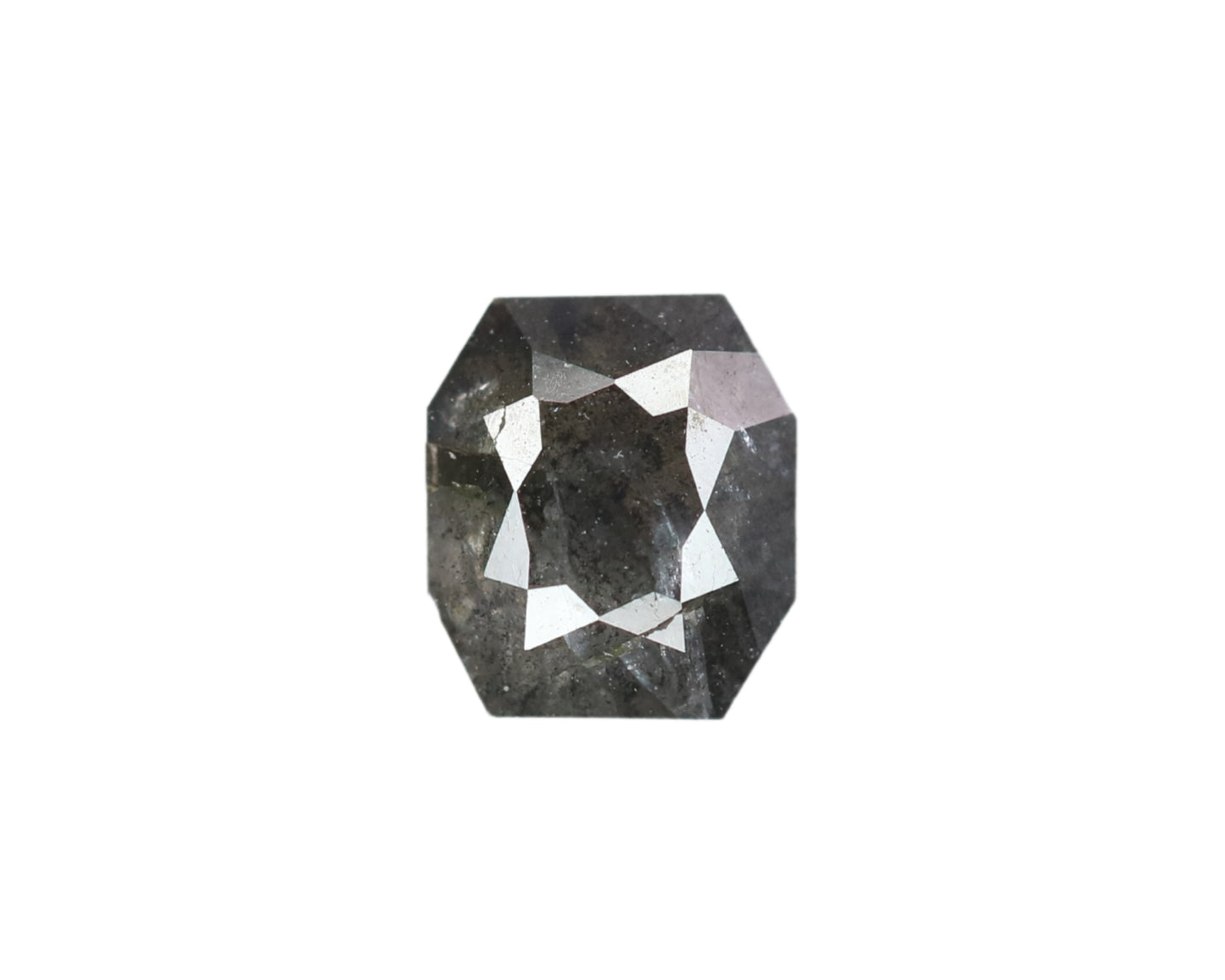 0.61 CT Salt and Pepper Geometric Shape Diamond for a Contemporary Engagement Ring: Multi-Functional Diamond Pendant Design - JayKrishna Diamond