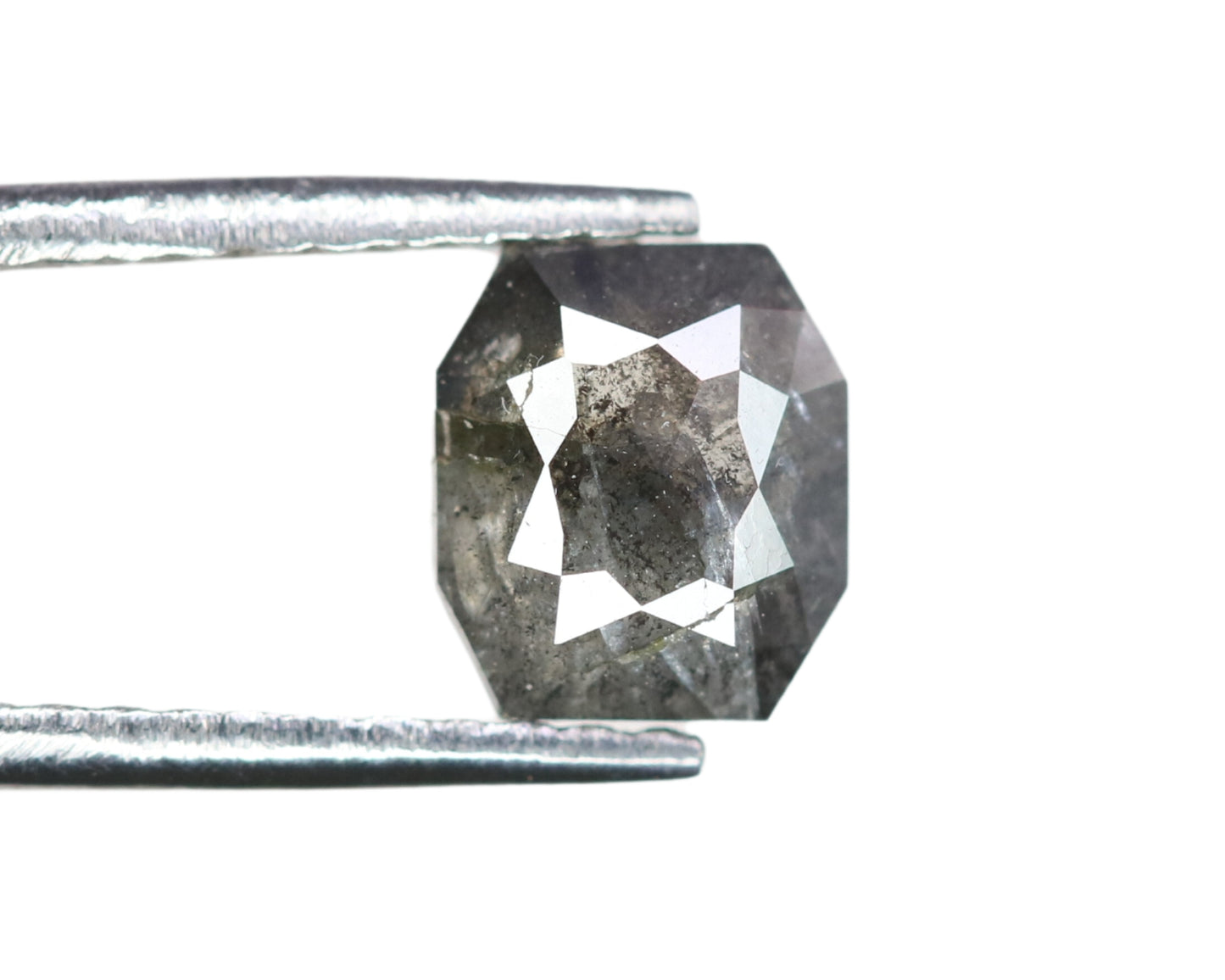 0.61 CT Salt and Pepper Geometric Shape Diamond for a Contemporary Engagement Ring: Multi-Functional Diamond Pendant Design - JayKrishna Diamond