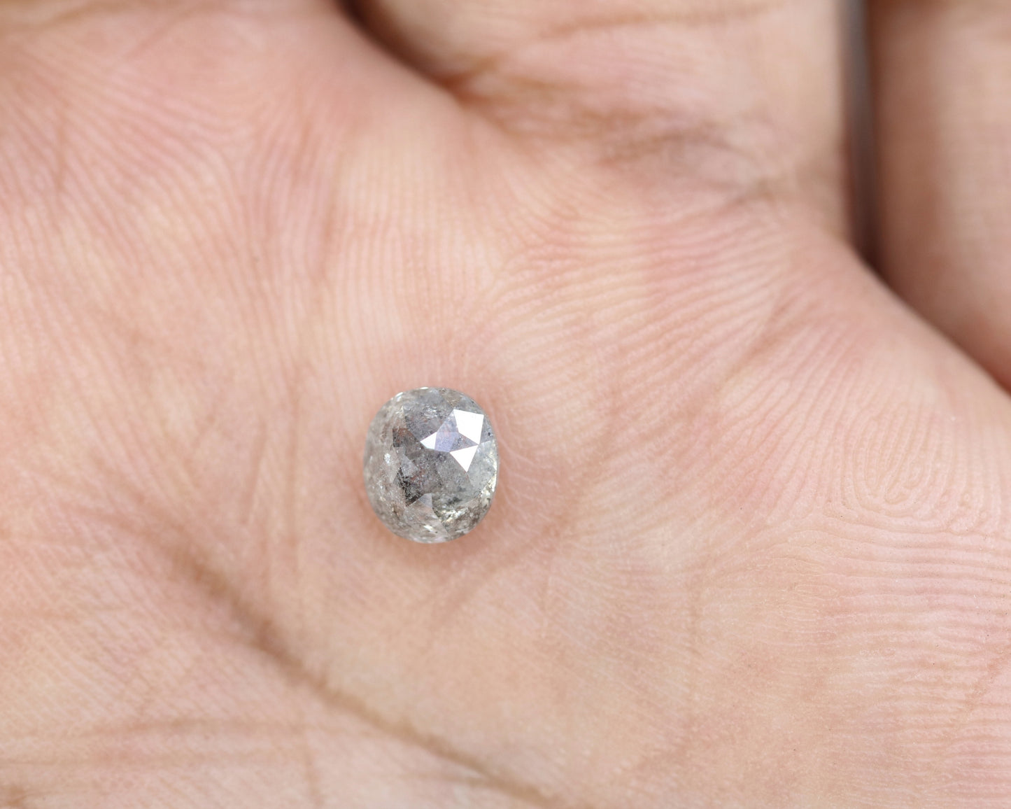 1.16 CT Oval Shape Salt And Pepper Loose Polished Diamond For Proposal Ring | Engagement Ring | Wedding Ring - JayKrishna Diamond