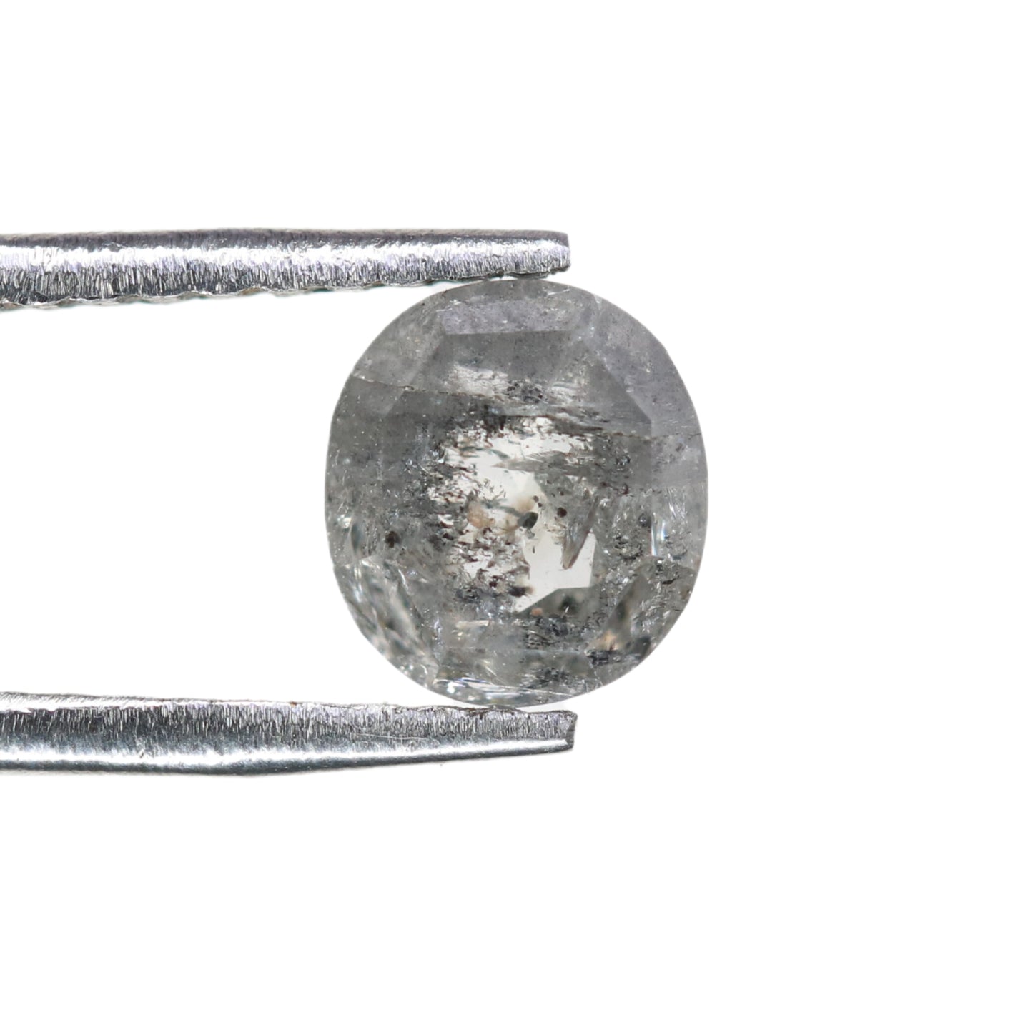 0.80 CT Oval Shape Salt And Pepper Loose Diamond For Proposal Ring | Gift For Girl Friend | Gift For Wife - JayKrishna Diamond
