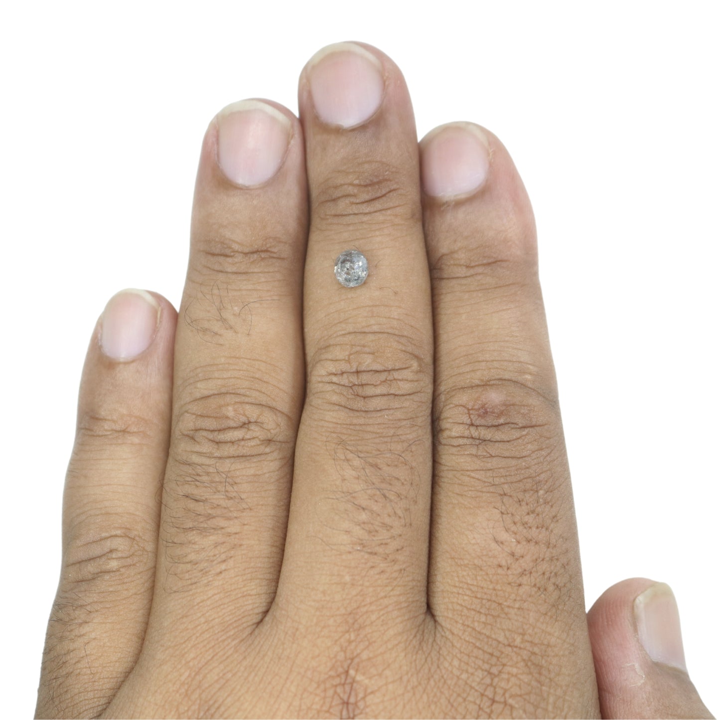 0.80 CT Oval Shape Salt And Pepper Loose Diamond For Proposal Ring | Gift For Girl Friend | Gift For Wife - JayKrishna Diamond