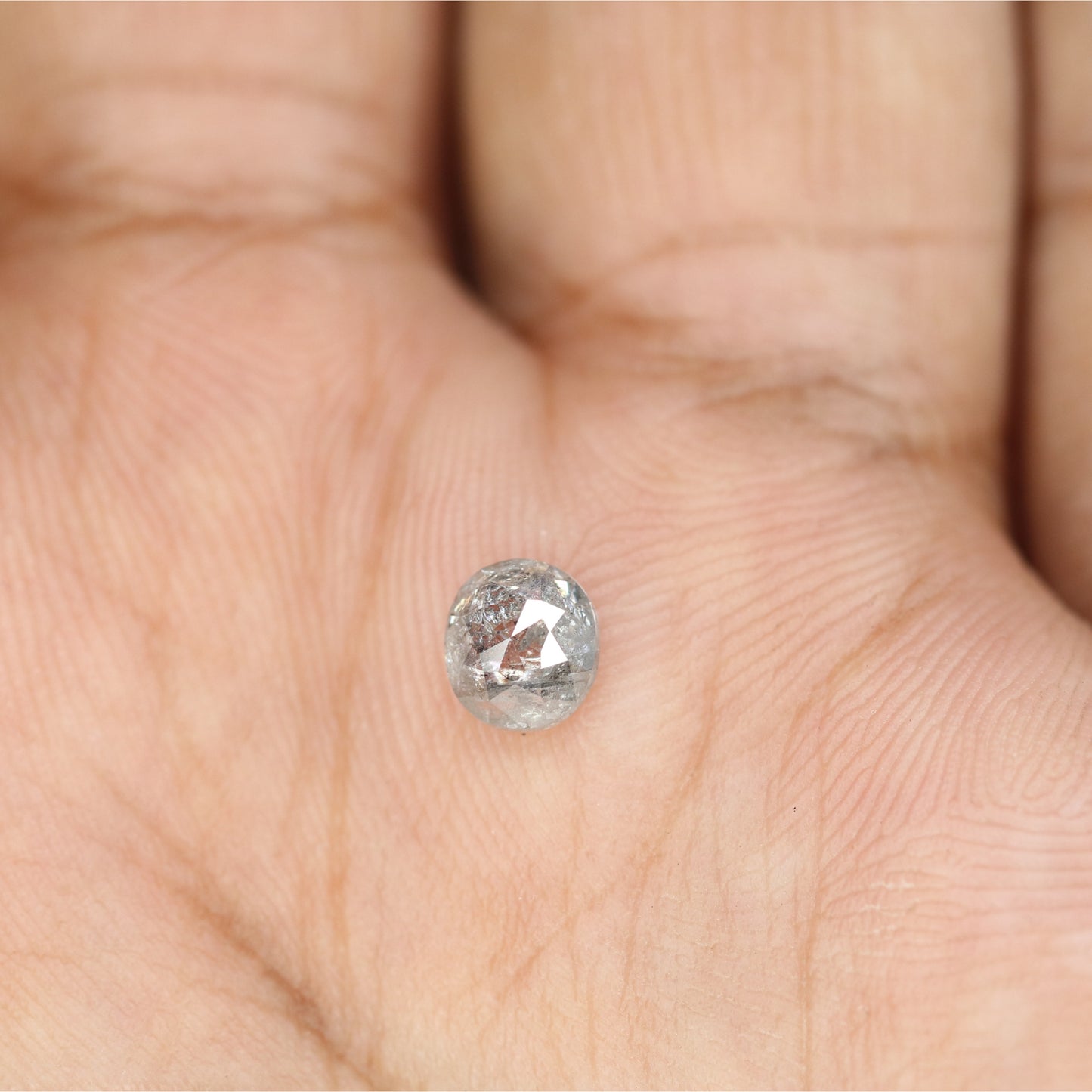 0.80 CT Oval Shape Salt And Pepper Loose Diamond For Proposal Ring | Gift For Girl Friend | Gift For Wife - JayKrishna Diamond