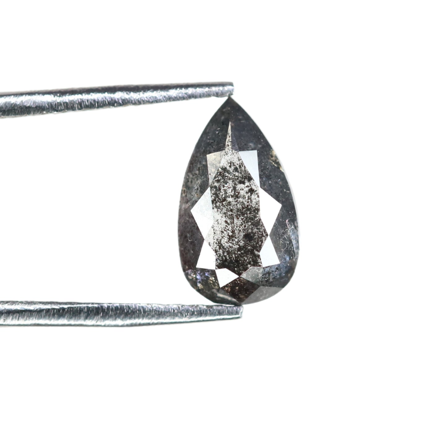 1.05 CT Pear Shape Salt And Pepper Natural Diamond For Statement Jewelry | Diamond Ring | Gift For Girl Friend | Gift For Wife - JayKrishna Diamond