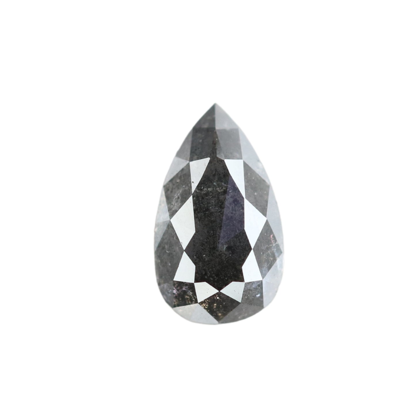 1.05 CT Pear Shape Salt And Pepper Natural Diamond For Statement Jewelry | Diamond Ring | Gift For Girl Friend | Gift For Wife - JayKrishna Diamond