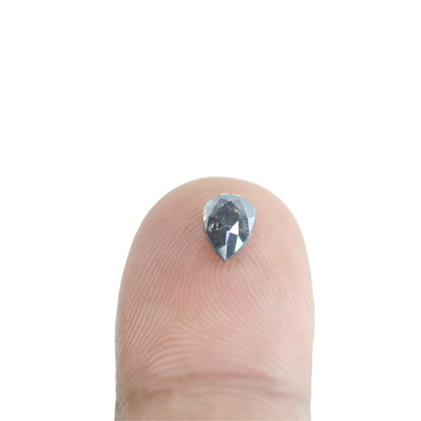 1.05 CT Pear Shape Salt And Pepper Natural Diamond For Statement Jewelry | Diamond Ring | Gift For Girl Friend | Gift For Wife - JayKrishna Diamond