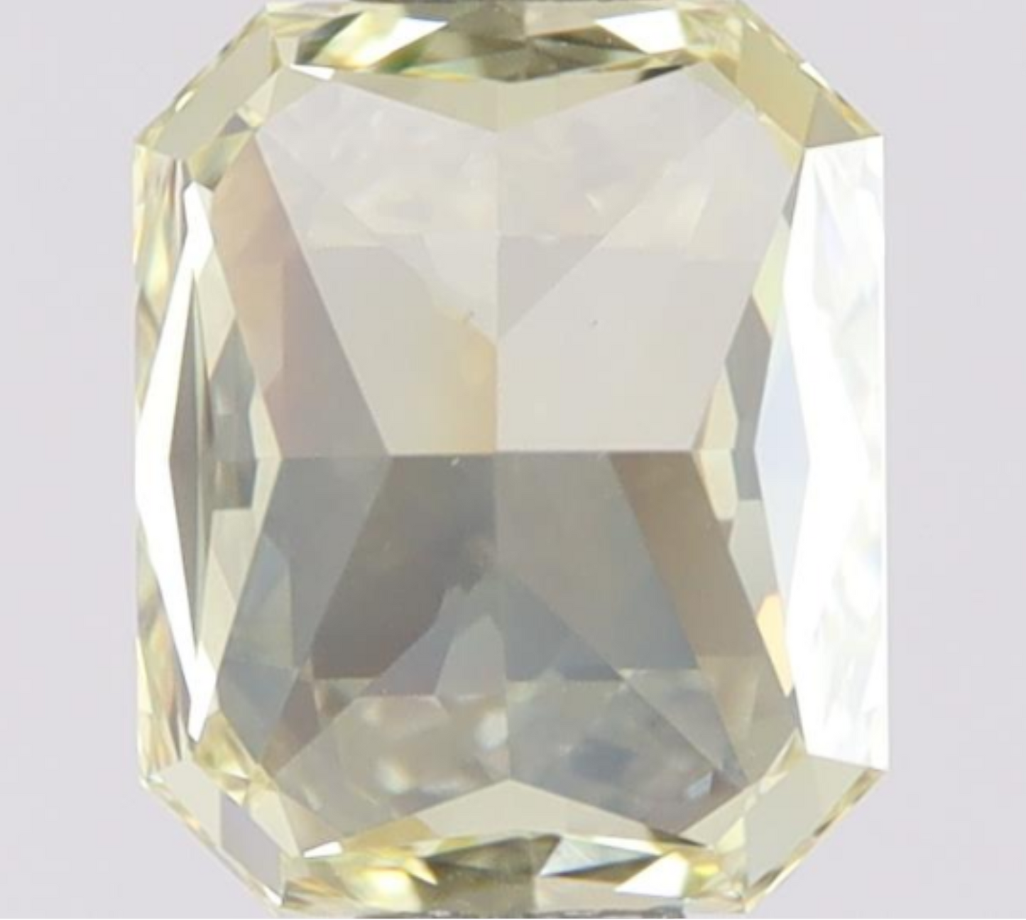 Natural 1.01 Carat Rectangular Modified Brilliant Cut Fancy Yellow Diamond VS2 Clarity Loose Gemstone