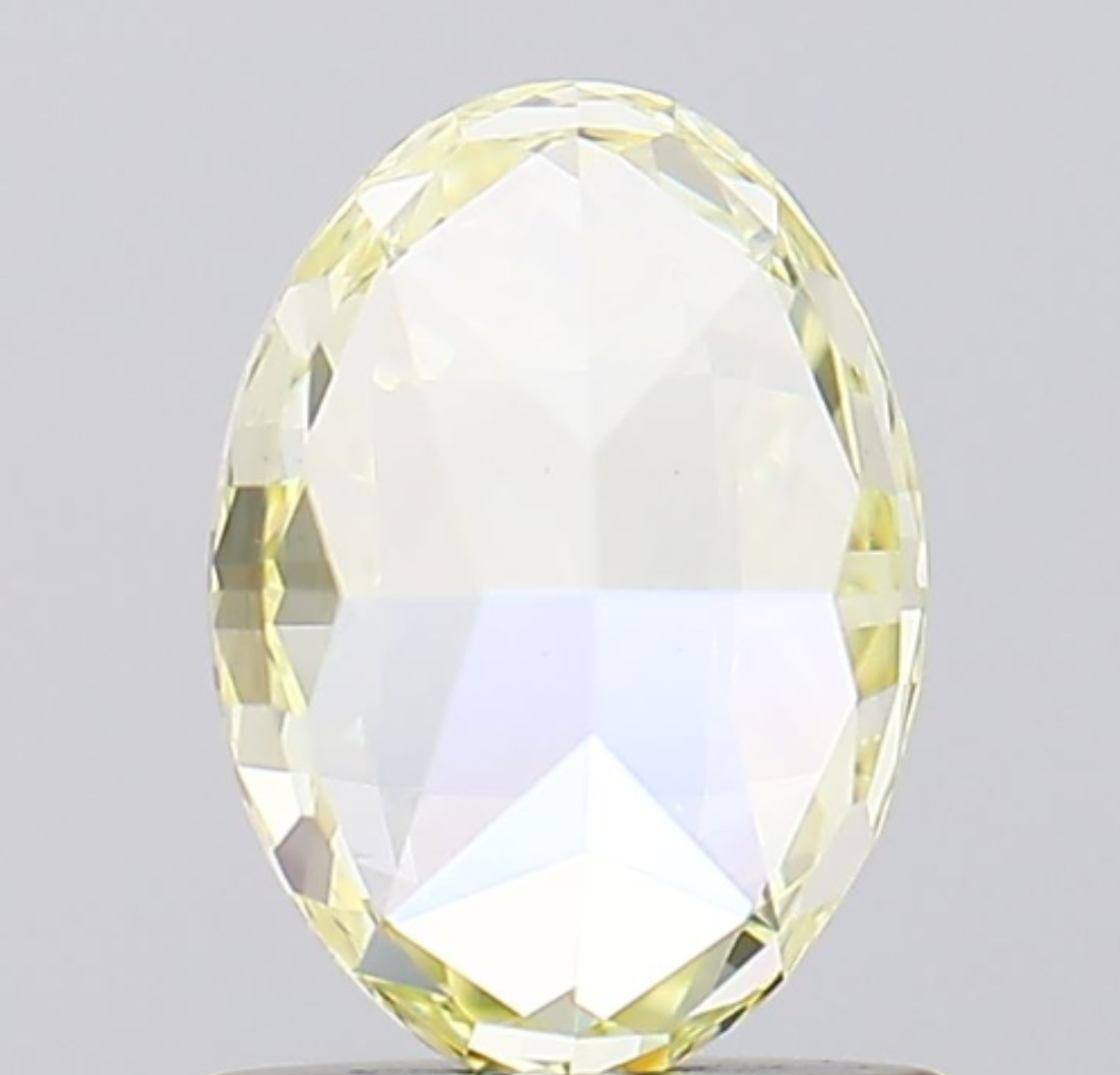 Natural 1.21 Carat Oval Modified Brilliant Cut Fancy Yellow Diamond VS1 Clarity Loose Gemstone