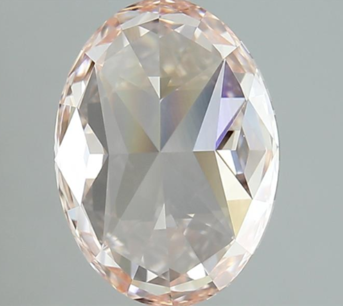 2.74 Carat Fancy Intense Pink Oval Cut Lab Grown Diamond | VVS2 Clarity | IGI Certified Loose Diamond