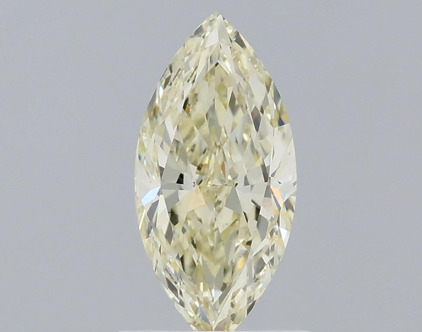 1 Ct Marquise Cut Light Yellow Lab Grown Diamond | IGI Certified Fancy Yellow Diamond