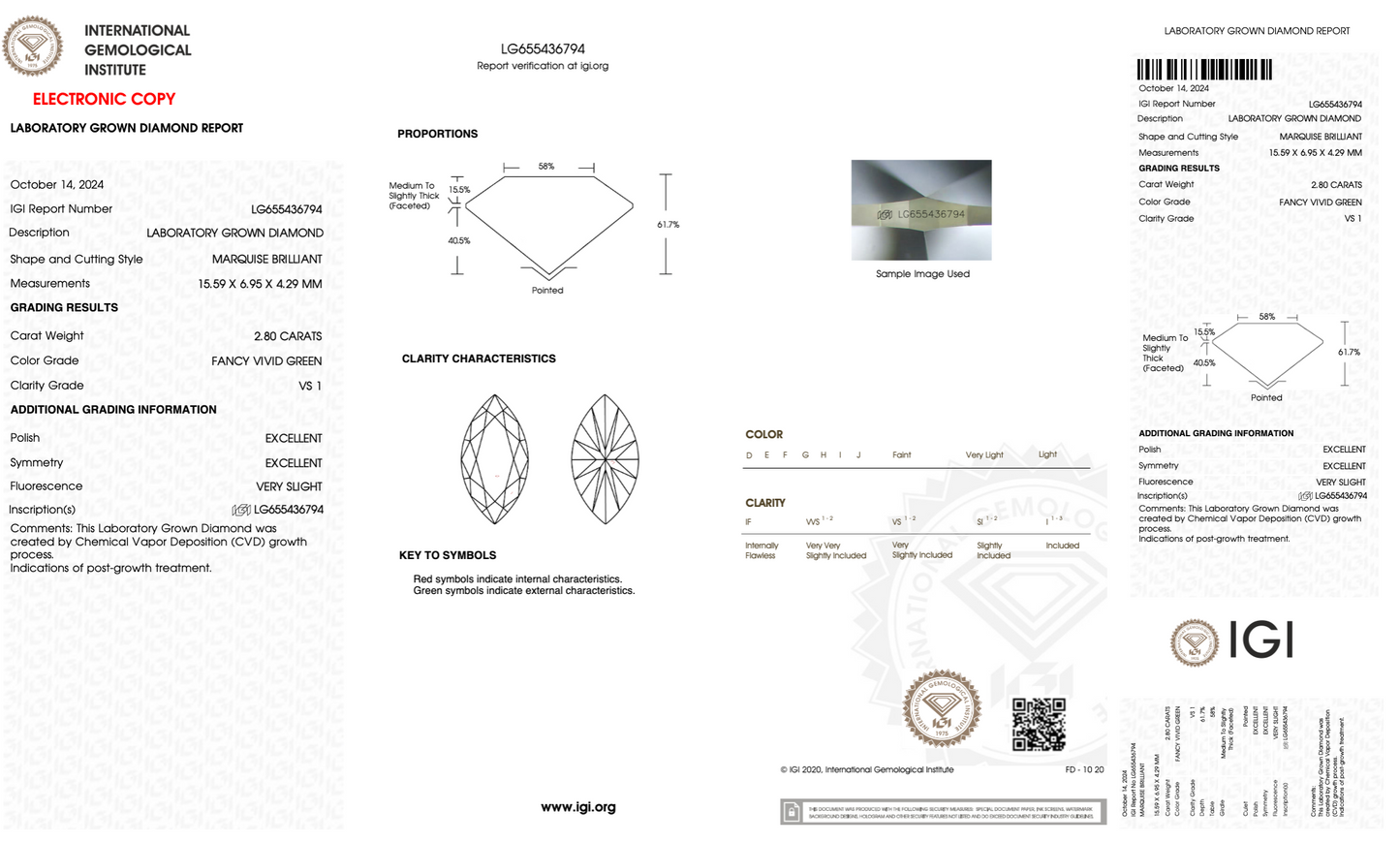 2.80 Carat Marquise Cut Lab Grown Diamond | Perfect for Wedding & Engagement Rings